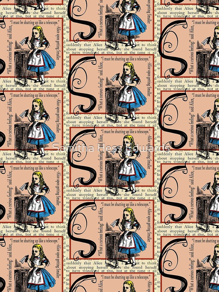 Alice in Wonderland and Through the Looking Glass Alphabet S by Samitha Edwards