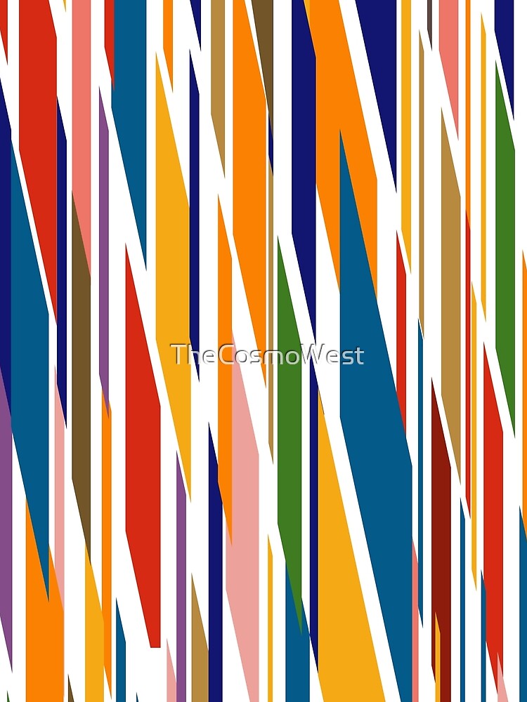 Rainbow vertical sliced stripe pattern by TheCosmoWest