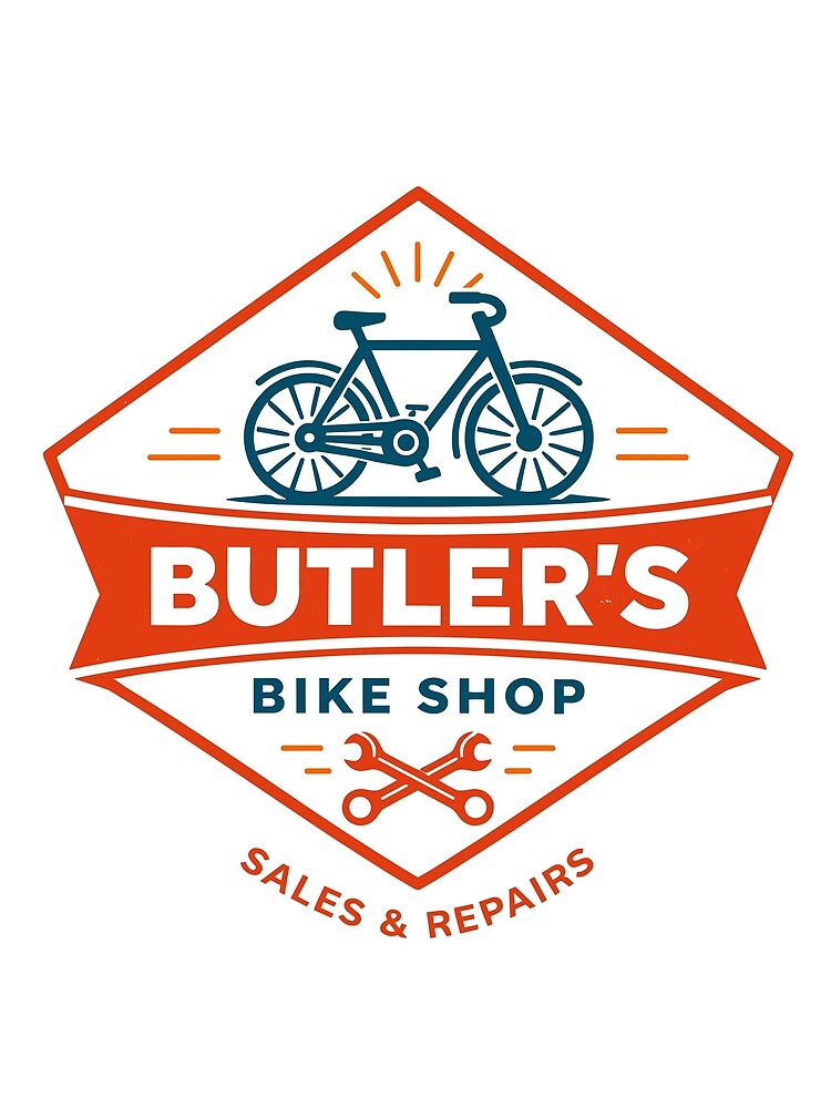 Bike Shop Logo T-Shirt by Matinez Pink