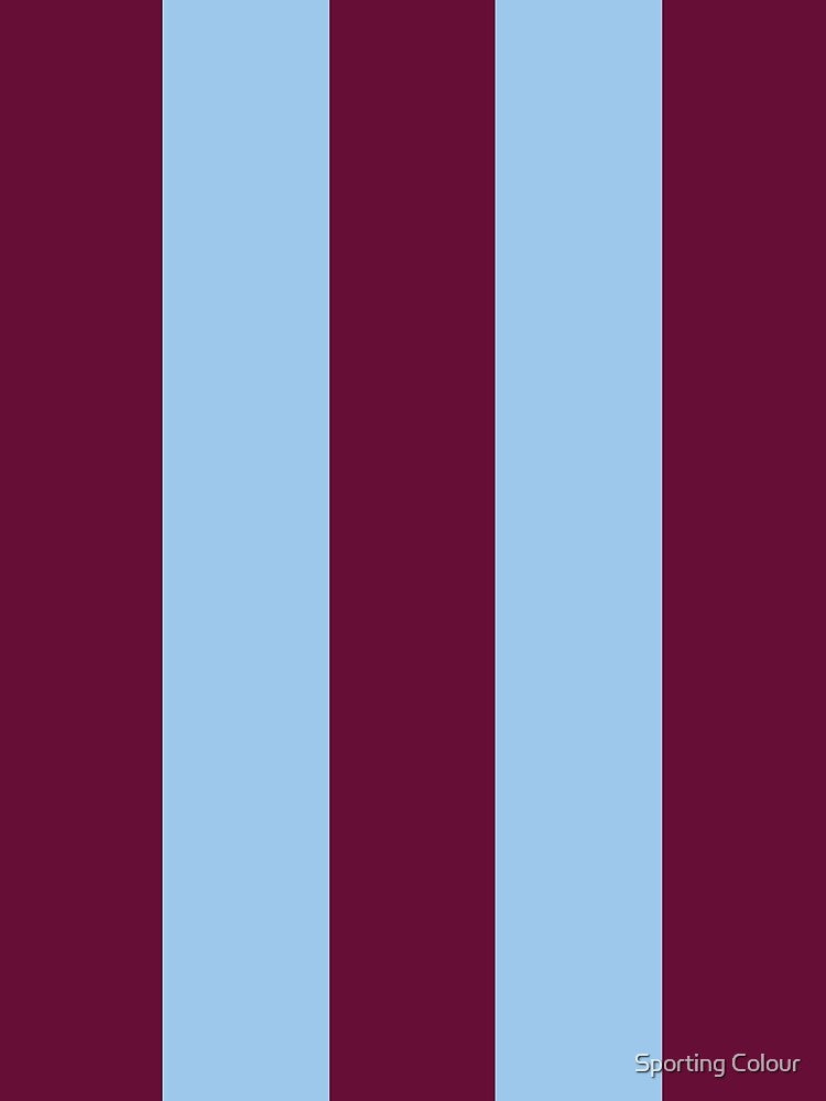 Aston Villa Retro 2000 Claret and Blue Home Striped by Sporting Colour