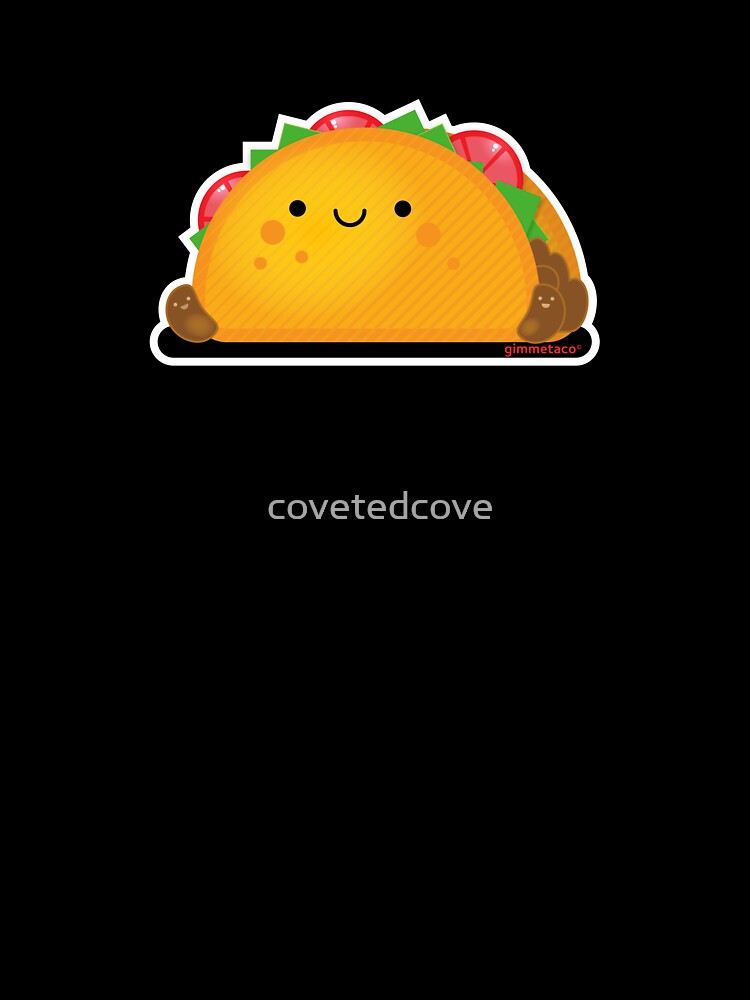 Vegetarian Taco and Smiling Beans Kawaii Taco Time by covetedcove
