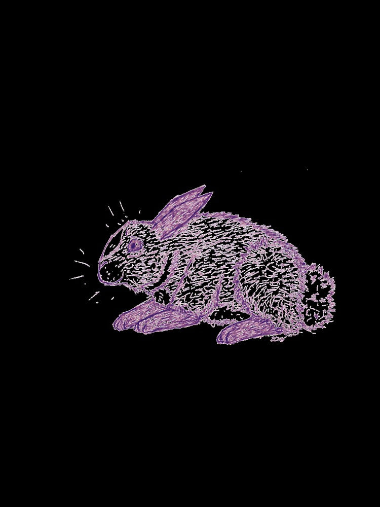 Purple Bunny Sketch by HIGraphicDesign