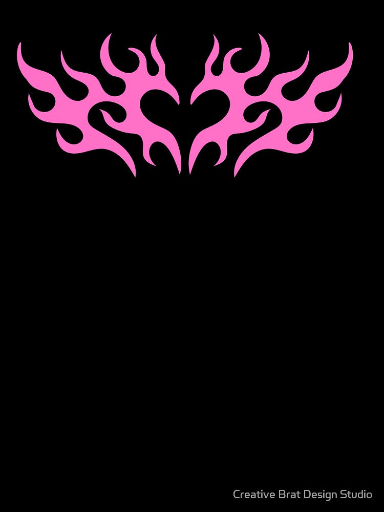 pink y2k heart tramp stamp by Creative Brat Design Studio