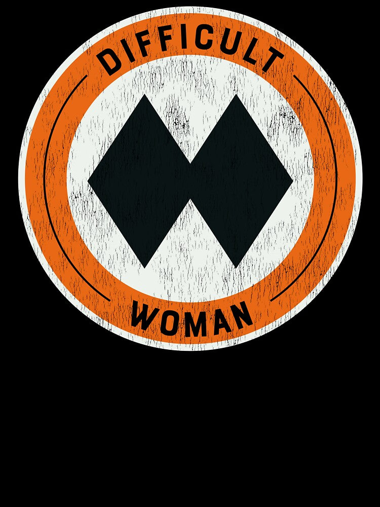 Difficult Woman - Double Black Diamond Skier by Design Sparkes