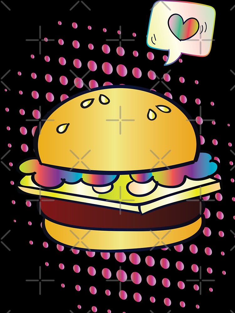 Juicy Burger USA Hamburger Foodietoon by ProjectX23