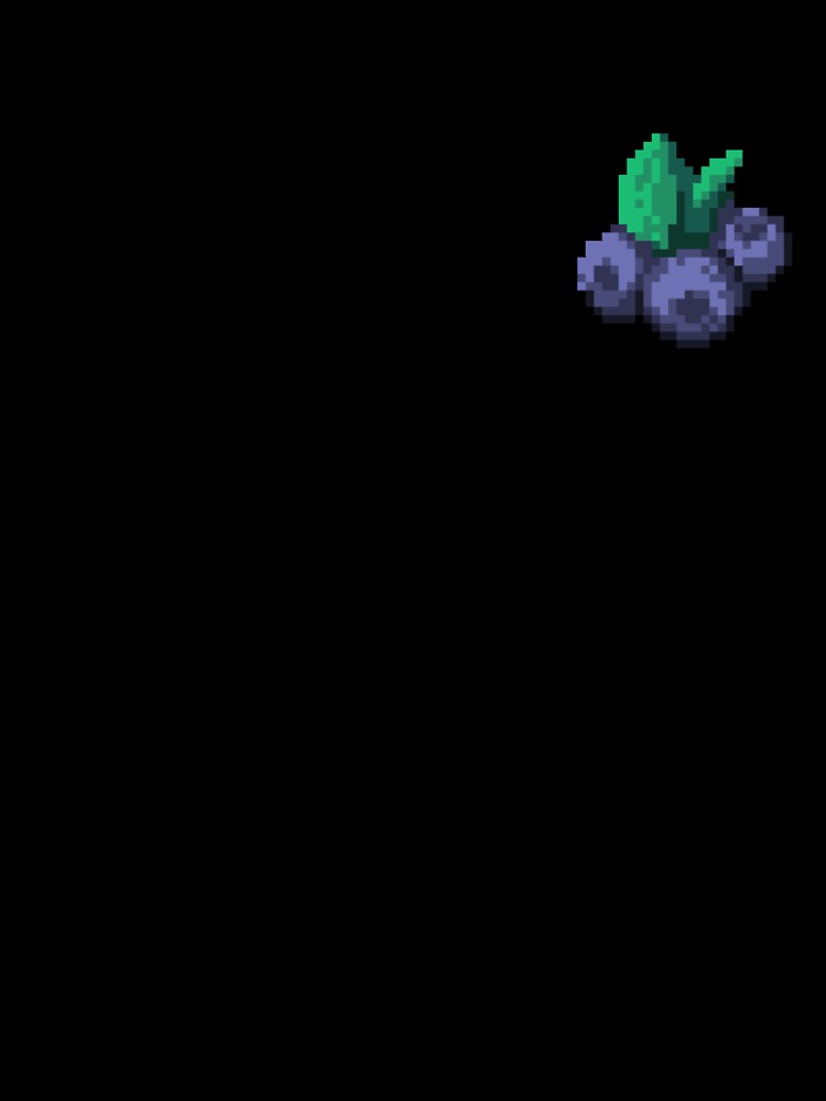 Pixel Blueberry - pixel food art by LittleFoodShop