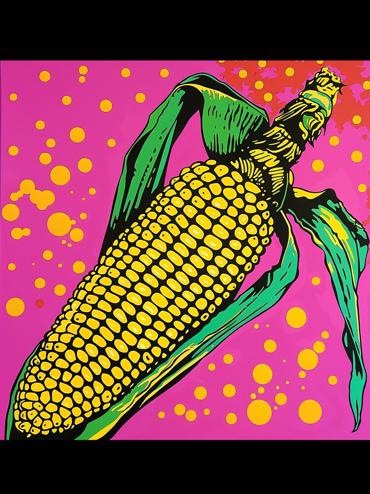 Corn Cob Pop Art 3 by AstroRisq