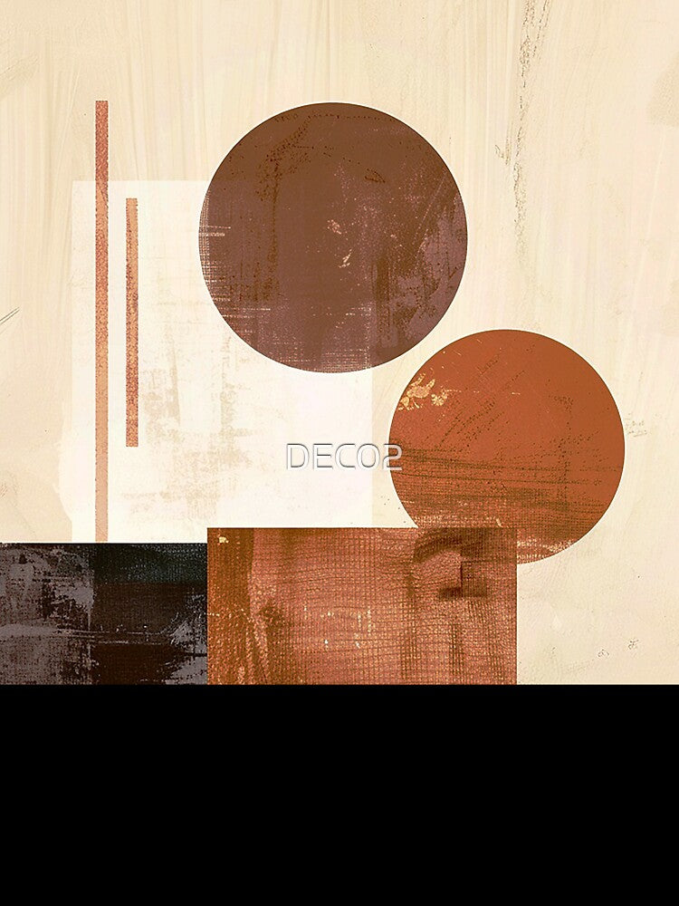 Boho Earth Tones Minimalist Designs Modern Abstract Art by DEC02