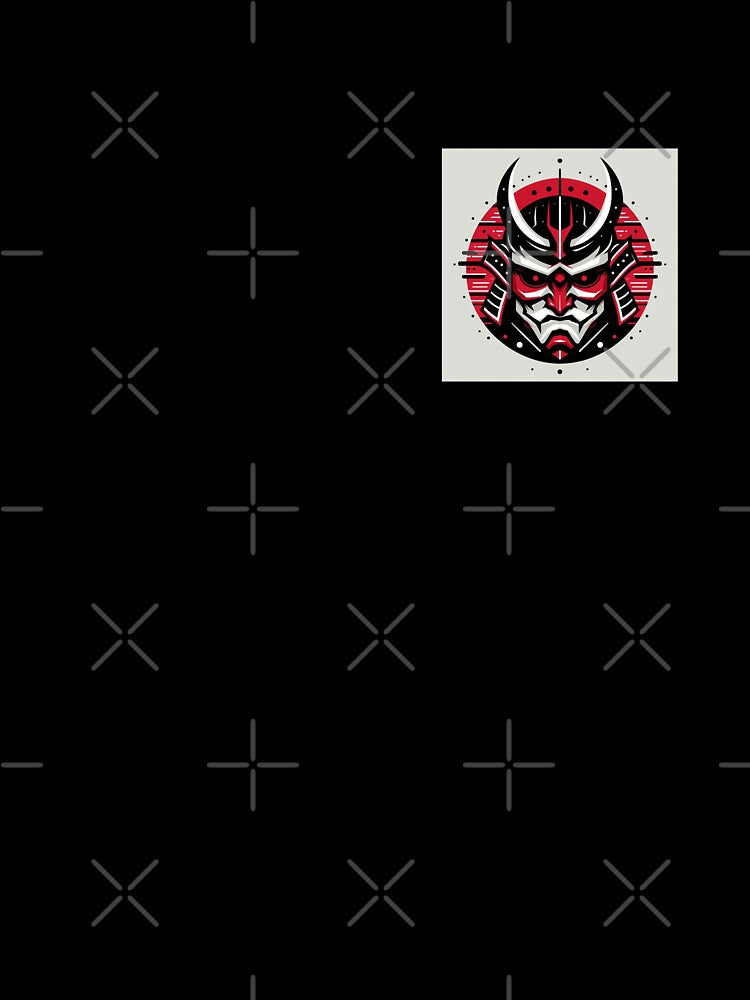 Minimalist samurai mask by Tblurry