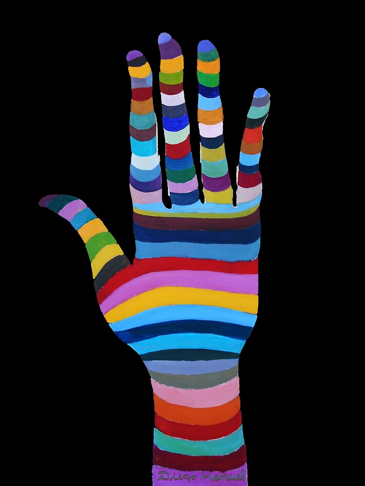 rainbow hand by Diego Manuel Rodriguez