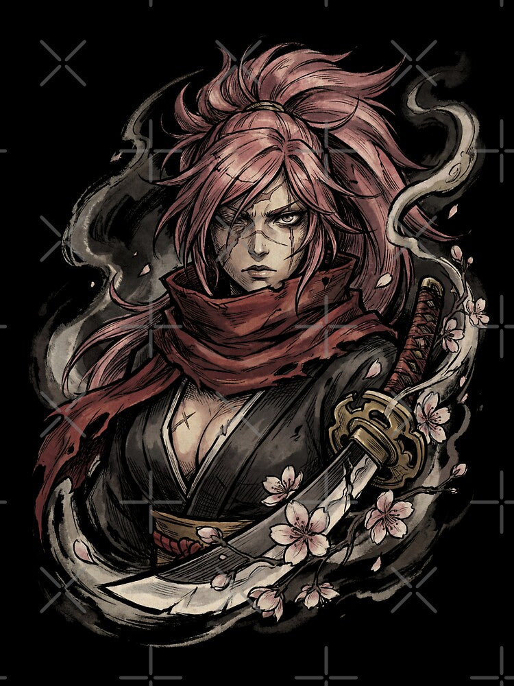 Baiken Guilty Gear Relaxed – Modern Japanese Casual Art by Senpaiwaves