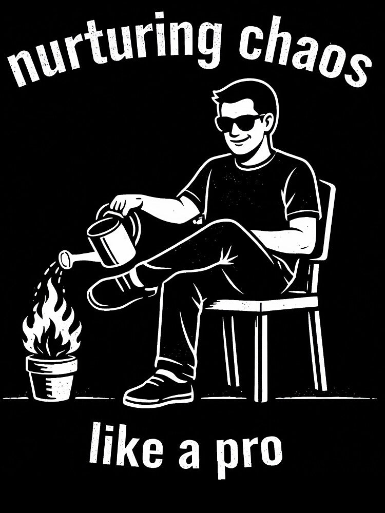Nurturing Chaos Like a Pro Dark Humor by apex.vibe