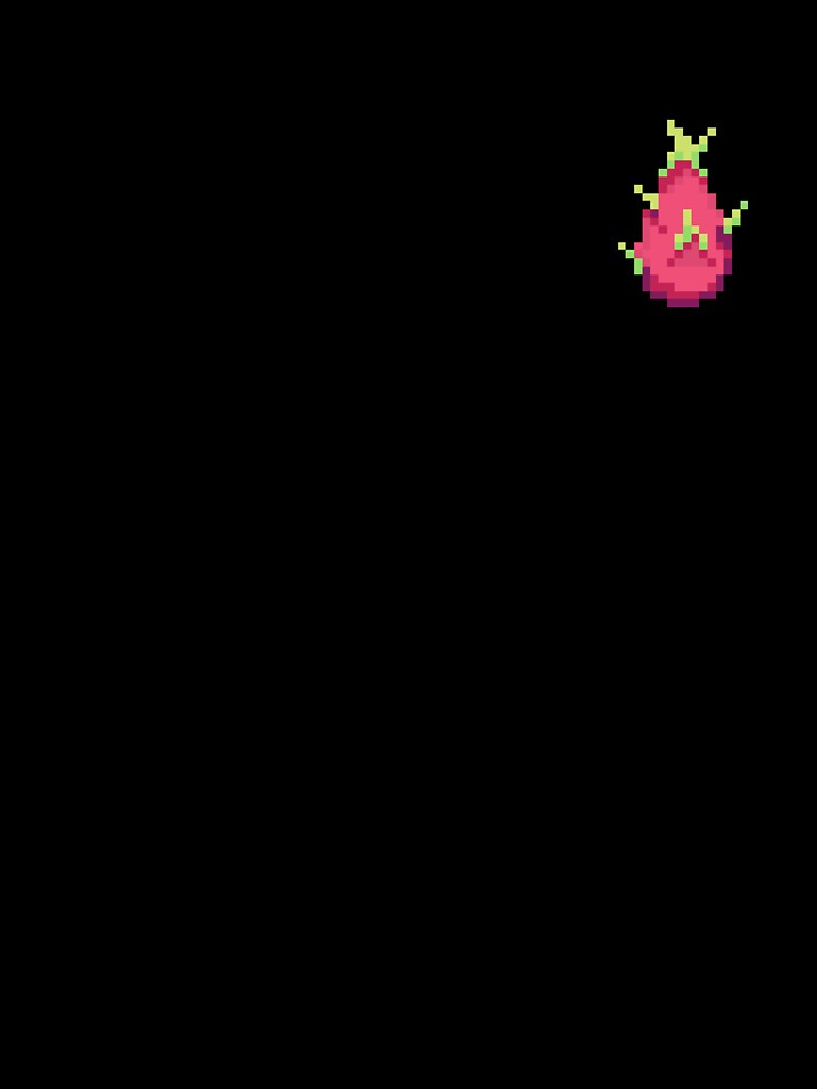 Pixel Dragon fruit - pixel food art by LittleFoodShop