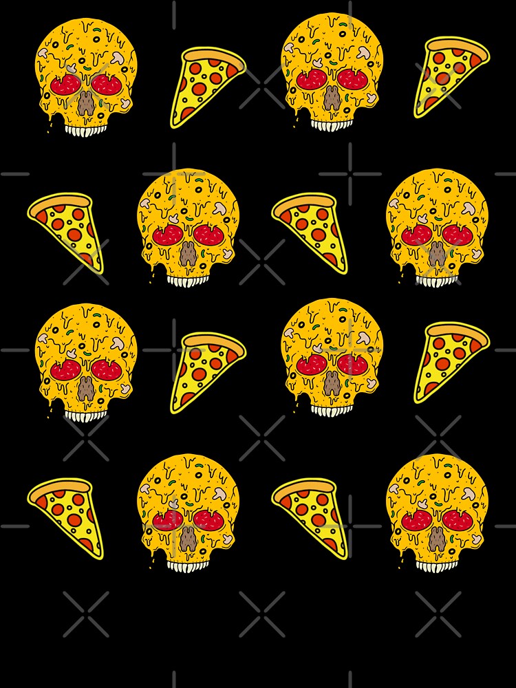 Pizza Skulls N Slices (Green) by Milasneeze