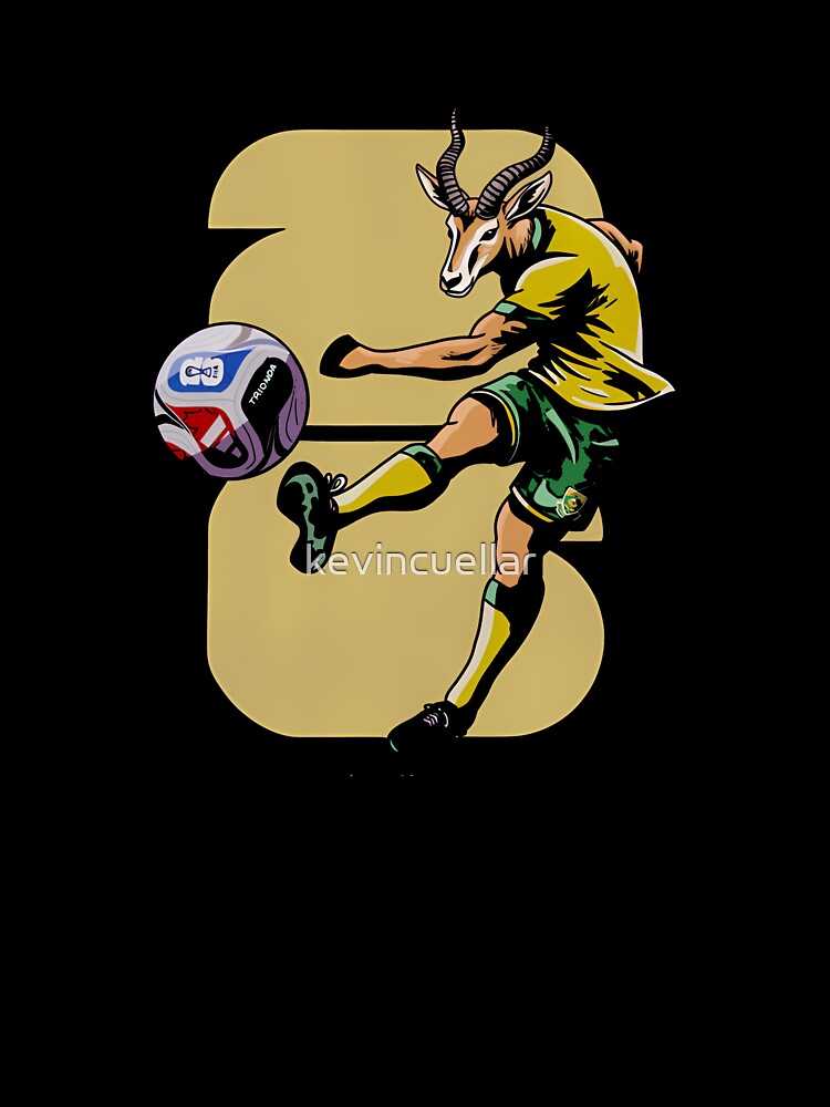South Africa Springbok Soccer T-Shirt_91176937 by kevincuellar