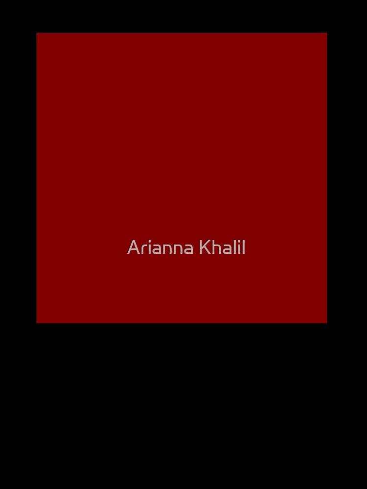 Solid Dark Red by Arianna Khalil