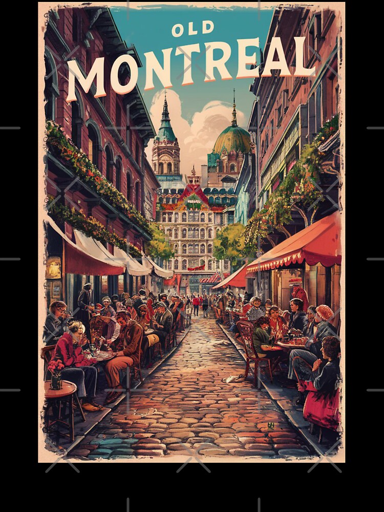 Montreal Vintage Travel Poster by TravelerRat