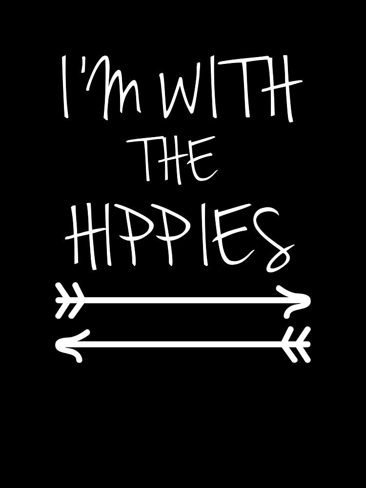 Im I Am With the Hippies BohoBohemian Childrens T Shirt by shoutoutshirtco
