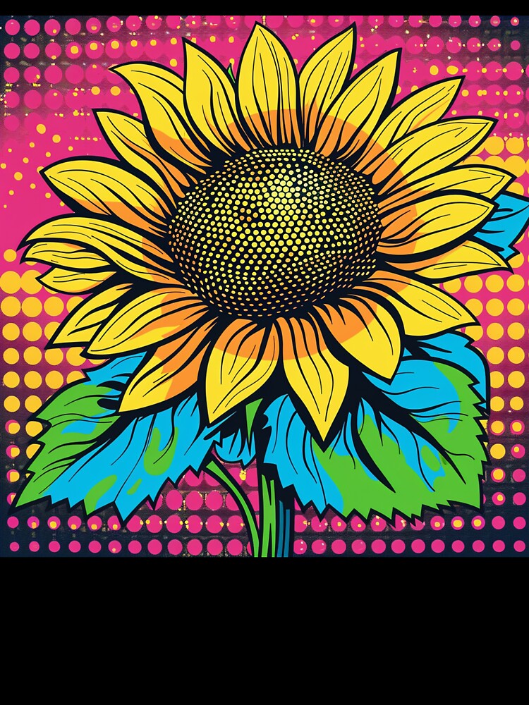 Sunflower Pop Art 3 by AstroRisq