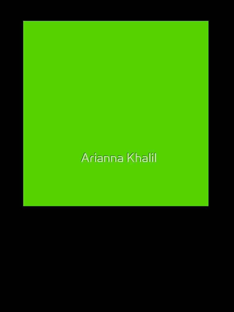 Solid Bright Green by Arianna Khalil