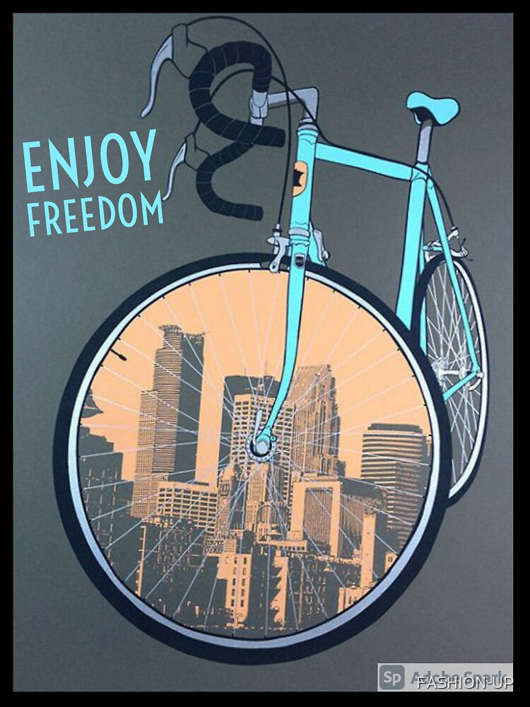 Cycle print t-shirt by FASHION-UP