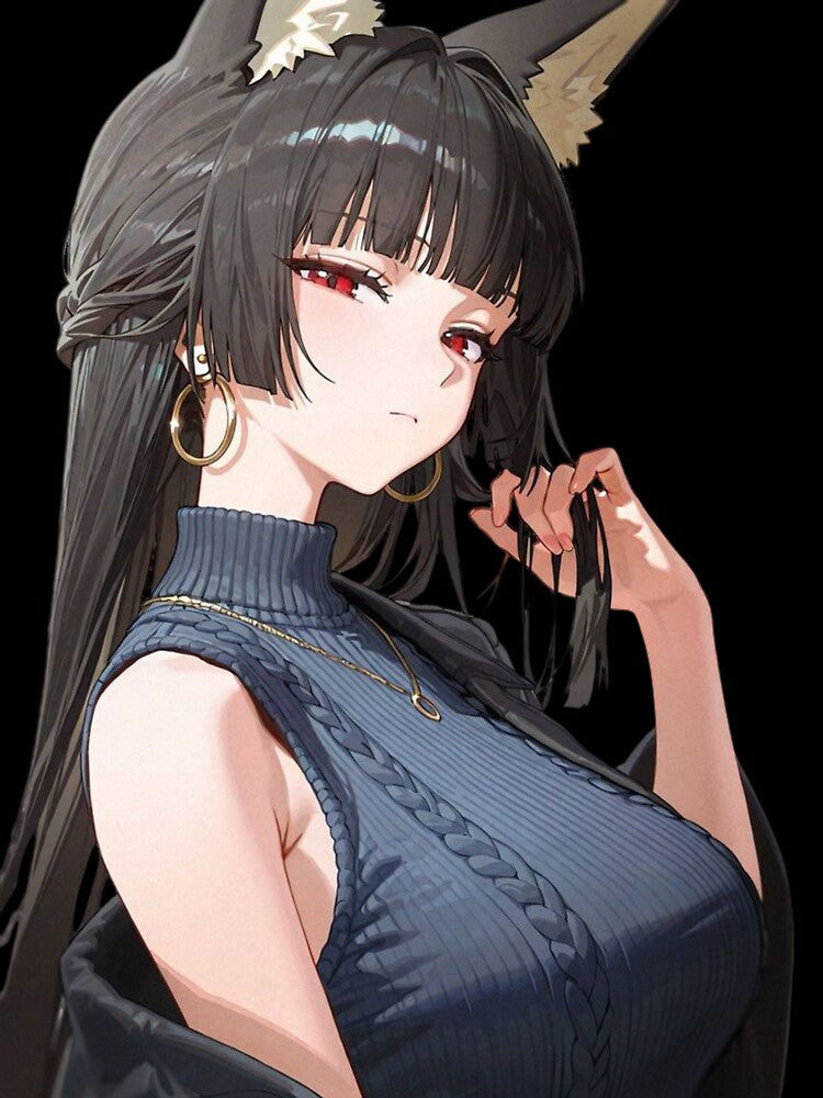 Miyabi Blue Cotton Dress Zenless Zone Zero by KomiArts
