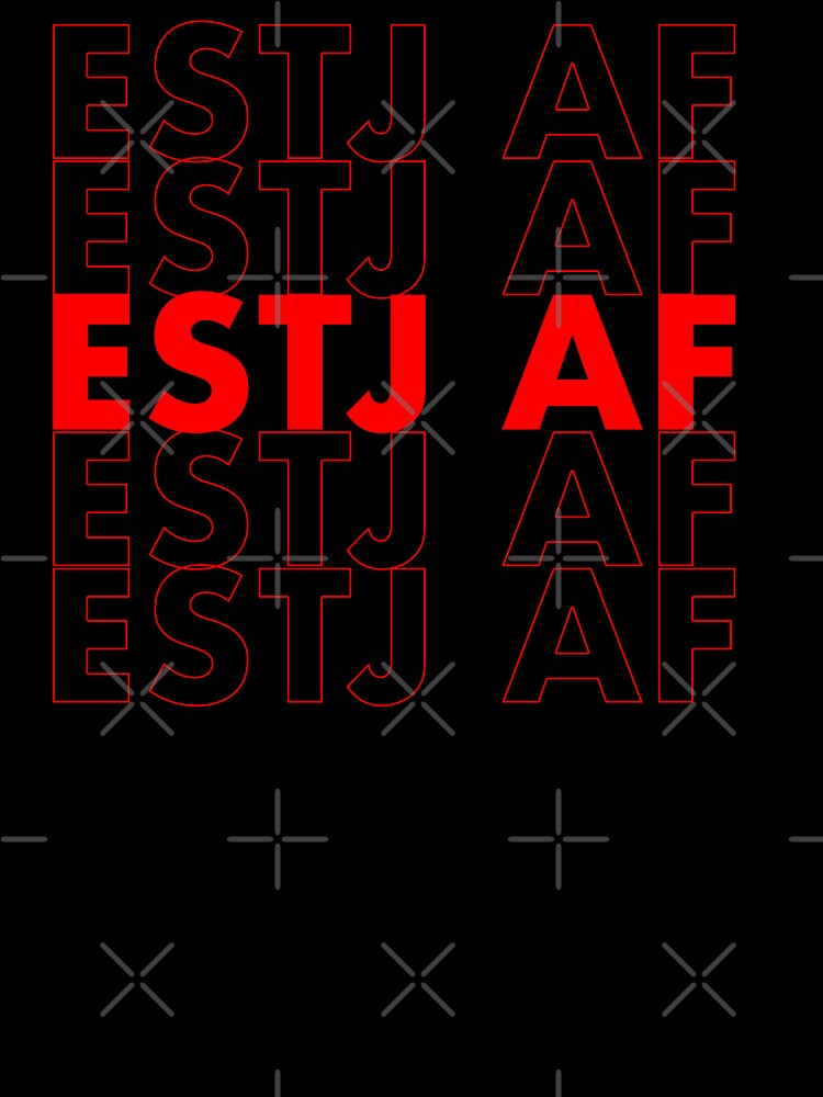 ESTJ AF Red Personality MBTI Funny Shirt by FanaticTee