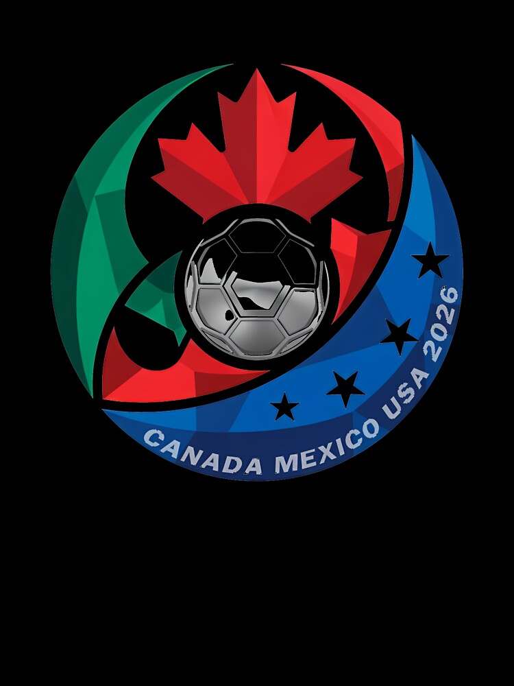 Canada Mexico USA 2026 Round Soccer Emblem Cup T-Shirt_83488590 by gidget-gadget