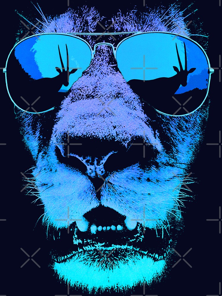 Hungry Lion by ROBOTFACE T-Shirts