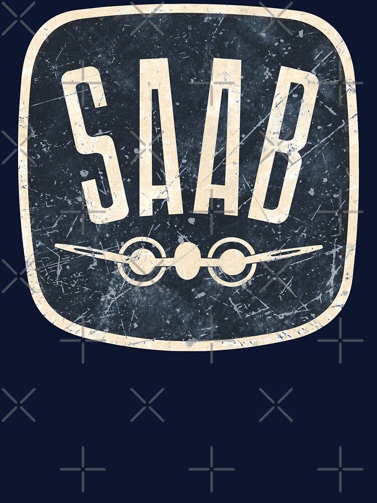 SAAB Car Vintage Retro Logo by Turboscope