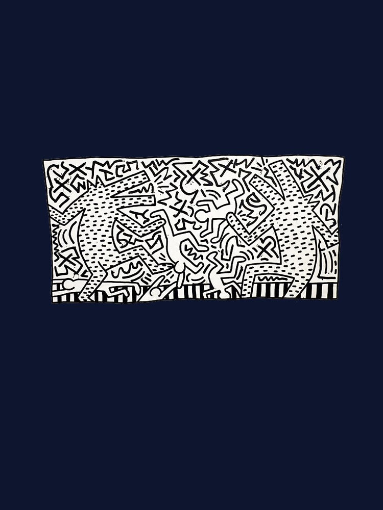 Keith Haring work was exhibited in the East Village in the early 1980s by trozstreet