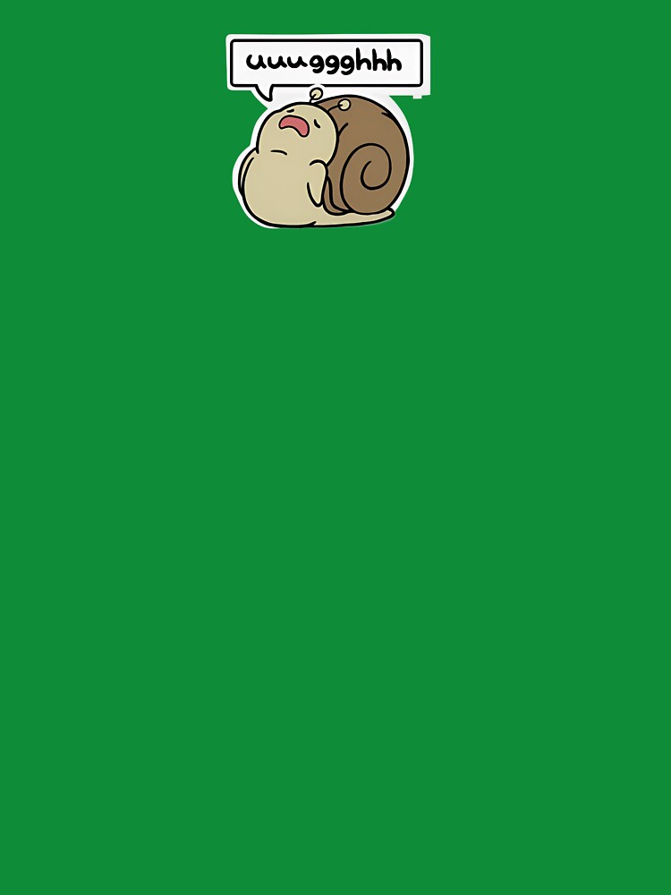 Unmotivated snail by SashaBrownTee