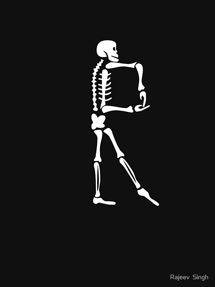 Skulls doing yoga initial monogram R by Rajeev Singh