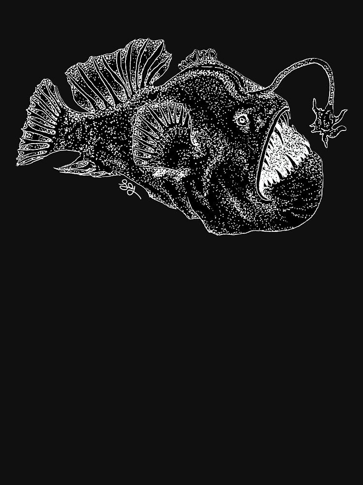 Anglerfish (black) by the.martian.heron