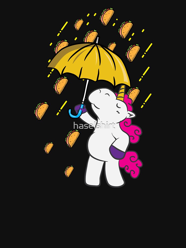 Love Tacos Its Raining Tacos Unicorn Gift Idea by haselshirt