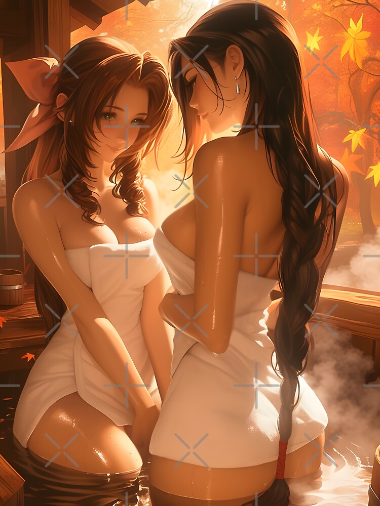 Hot Spring Aerith X Tifa by Waifu Dreamland