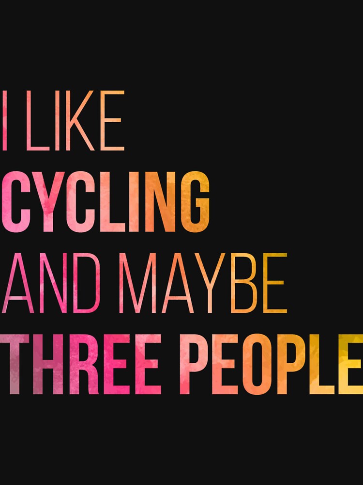 Cycling Funny Quote In Watercolor Sticker by TerribleStore82