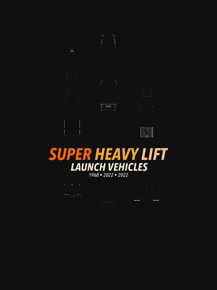 Saturn V Starship SLS - Super Heavy Lift Launch Vehicles T-Shirt_32307492 by gidget-gadget
