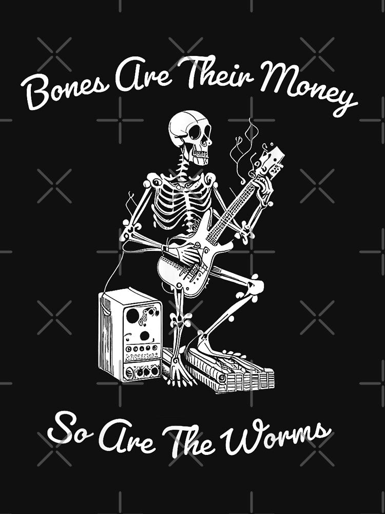 Bones Are Their Money Skeleton Playing Guitar by BanBay
