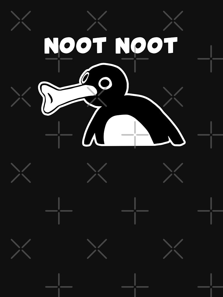Noot Noot Pingu Meme (Black BG) by FilipeFerreira