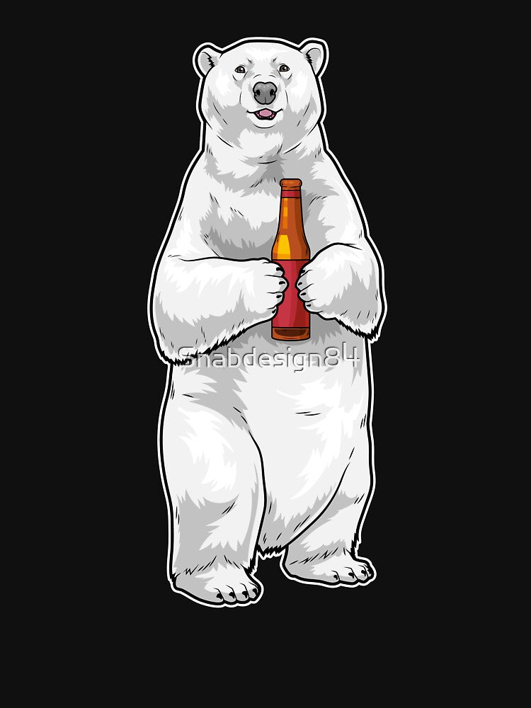 Polar bear Bottle Beer by Snabdesign84