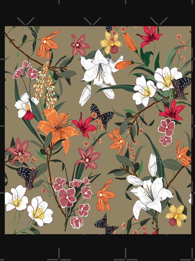 fitted flowers pattern by virilamissa