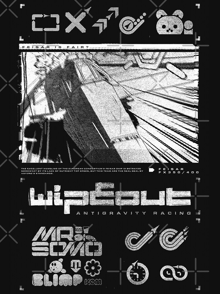 Wipeout Fury - FX 350 - Feisar Coverart Streetwear by Vincent Strauss