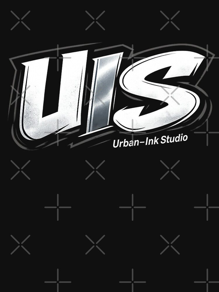 UIS Official Chrome Logo - Urban Ink-Studio Minimalist Emblem by Urban-InkStudio