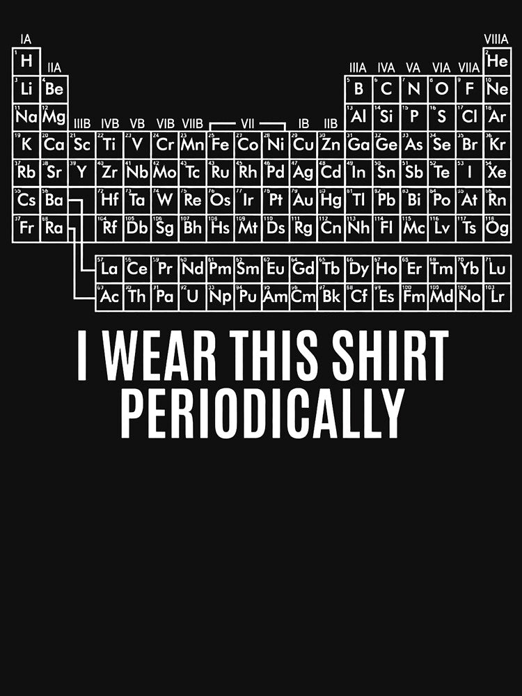 Dr Grace's Periodic Table, Project Hail Mary, Jazz Hands, I Wear This Shirt Periodically, Amaze Amaze Amaze by katiertsrahah