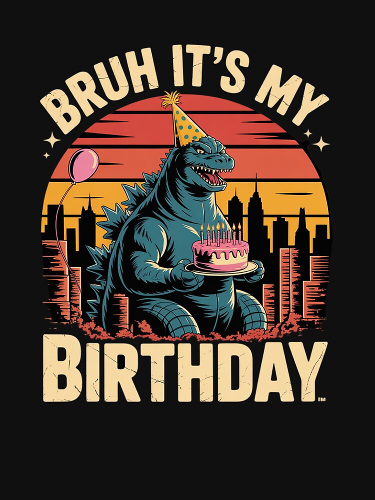 It's My Birthday Kaiju Birthday Party Japan Monster Dinosuar by JaskconLIfe23