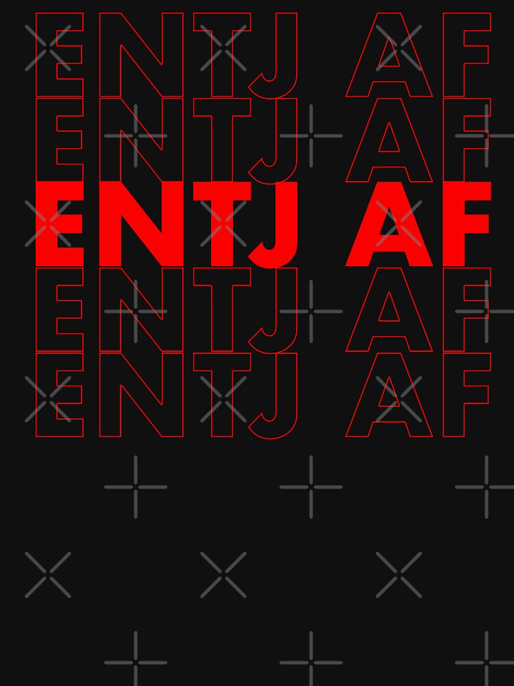 ENTJ AF Red Personality MBTI Funny Shirt by FanaticTee