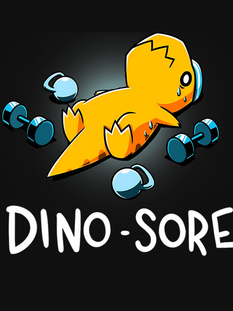 Dino Sore Dinosaur Workout Gym Fitness by Joseph Mccarthy