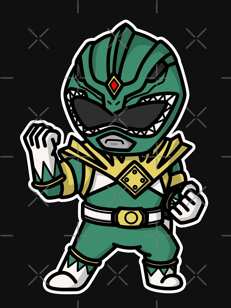 DragonRanger Kyouryuu Sentai Zyuranger Chibi Style Kawaii by mattzwug-draws