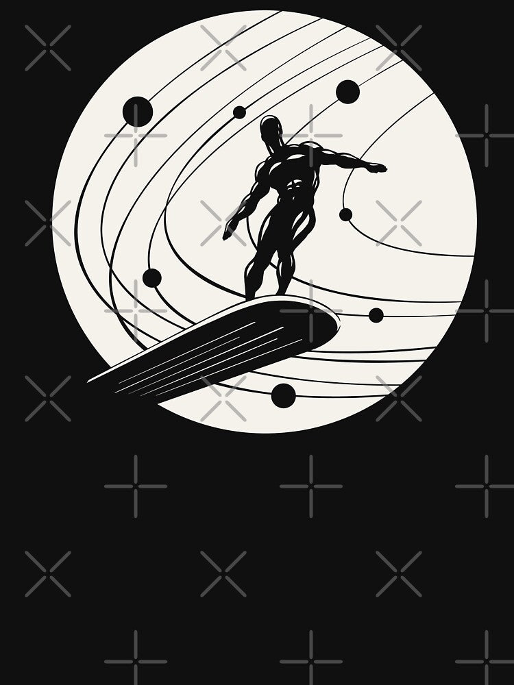 Silver Surfer minimalist white by LapinMagnetik